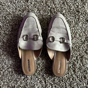 Tahari Frenchie Faux Suede Mule - Beige
